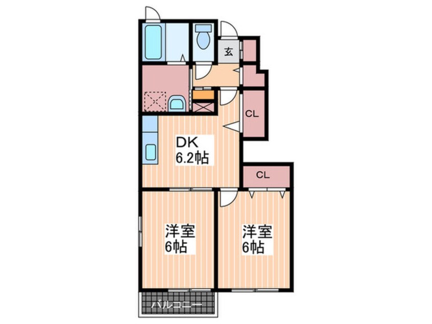 間取図 メゾンドリリ－