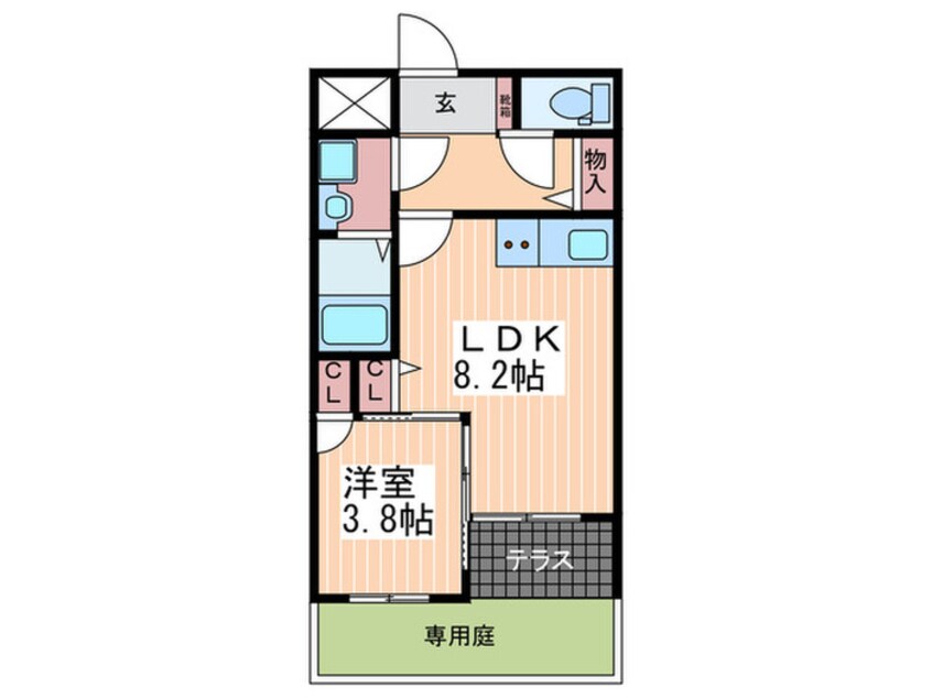 間取図 ヴィア・パーチェ・吉見園