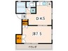 プチ２Ｆ 1DKの間取り