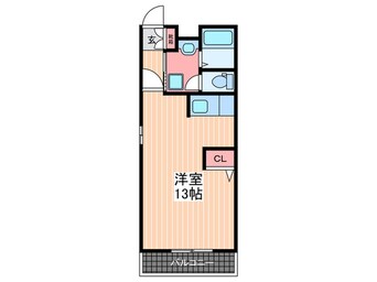 間取図 カ－サベルデ前空Ｂ棟