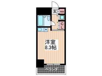 間取図 朝日ﾌﾟﾗｻﾞｱﾑﾈｯﾄ天満町(404)