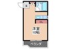 パークサイド中村 1Rの間取り