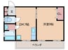 東雲ビル 1DKの間取り