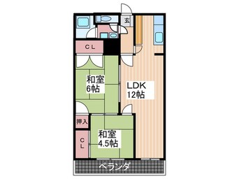 間取図 ティアンドケイ観光ビル