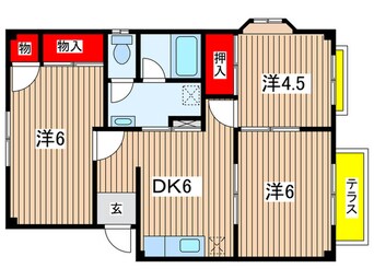 間取図 エルディム落合南Ｂ棟