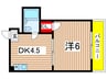 第5野地ビル 1DKの間取り