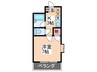 ハ－モニ－３３ 1Kの間取り