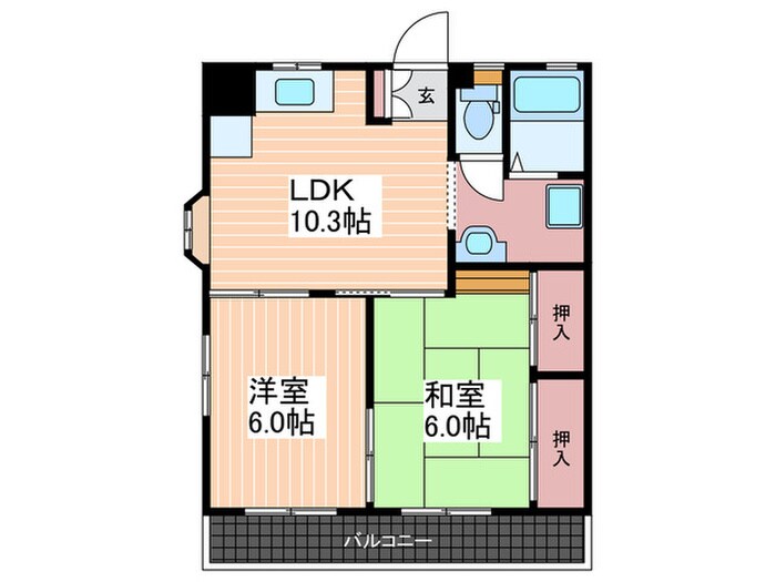 間取り図 グリ－ンシティ串戸