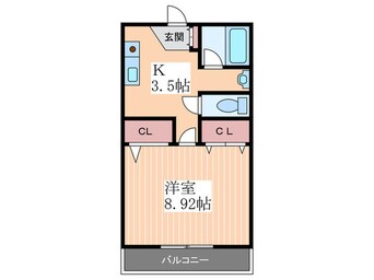 間取図 サザン２７前川ビル