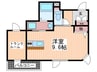 Ｃ．Ｃ．ＣＯＵＲＴ五日市駅前 1Rの間取り