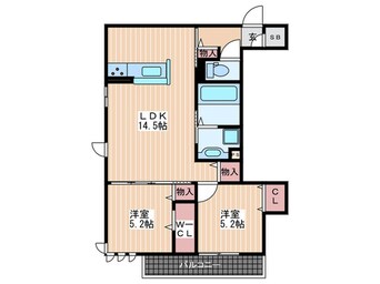 間取図 グランテリア楽々園Ｎ