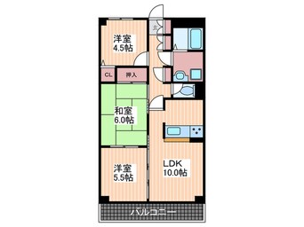 間取図 サニ－タウン