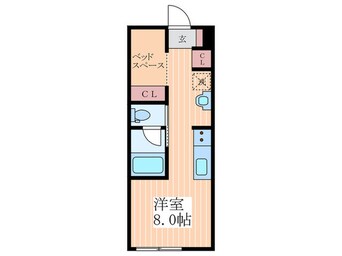 間取図 ヴィラ　リヴィエールⅡ