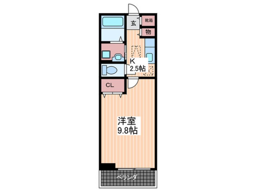 間取図 サンセ－ル東野