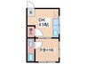 二葉ビルＢ 1DKの間取り