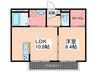 リア－ジュＡ棟 1LDKの間取り
