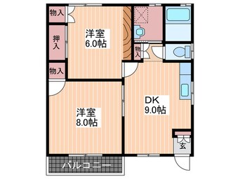 間取図 コーポ梶山