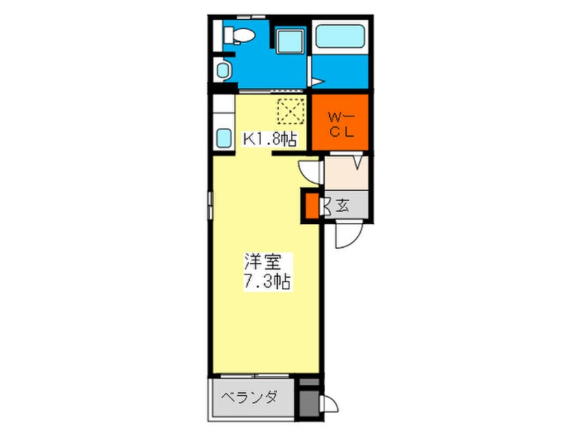 間取図 シャンス　レーヴ