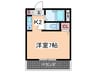 アスティーニ海田南 1Kの間取り