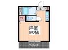 アスティーニ海田南 1Rの間取り