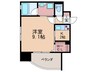 ルービンス宇品海岸 1Kの間取り