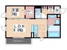 フェアリー五日市中央 1LDKの間取り