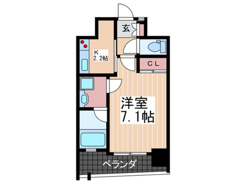 間取図 ルービンス宇品海岸Ⅱ