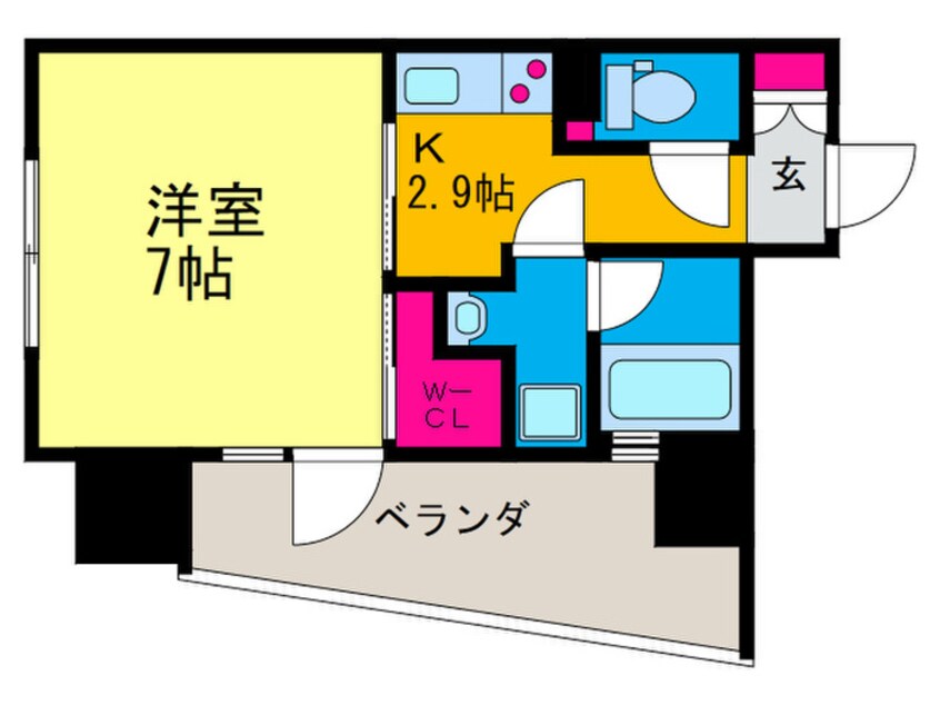 間取図 ルービンス宇品海岸Ⅱ