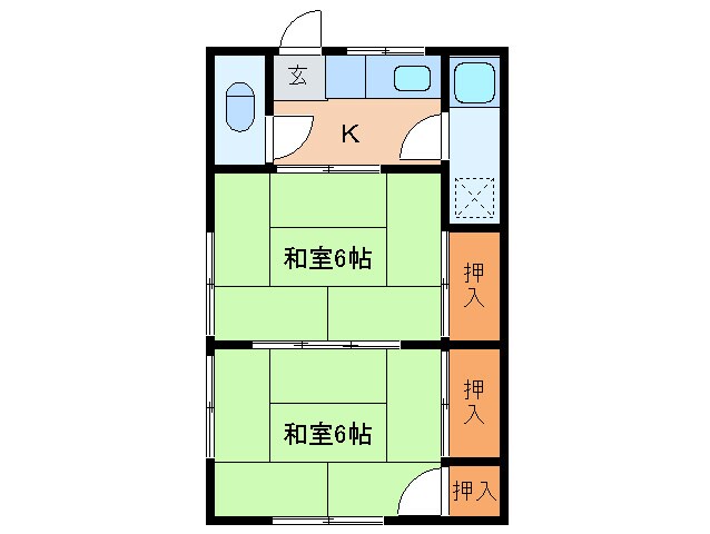 間取り図 西本アパート