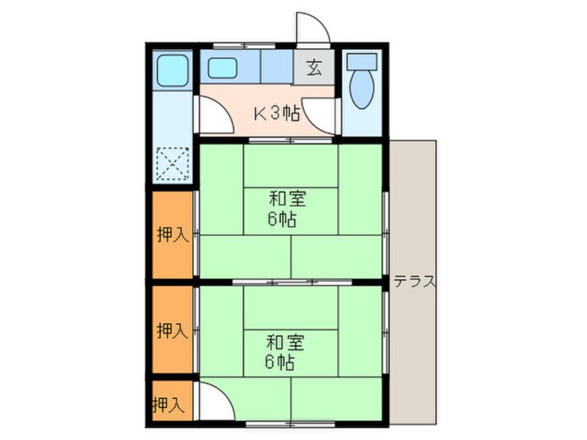 間取図 西本アパート