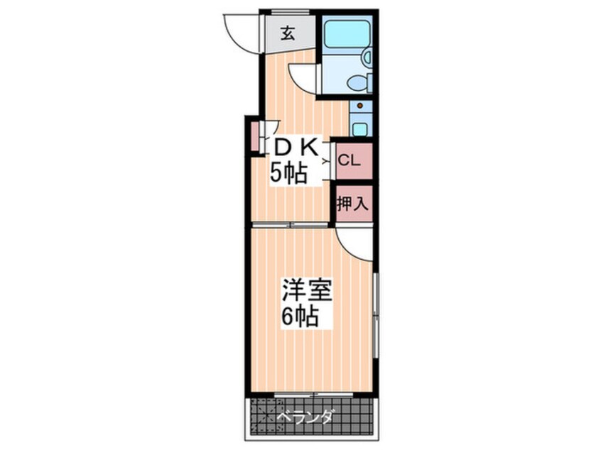 間取図 コスモハイツシバタ