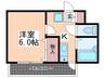 グレース国泰寺 1Kの間取り