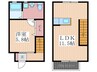 リノリノアパートメント五日市 1LDKの間取り
