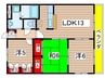 フォレストハイムＤ 3LDKの間取り
