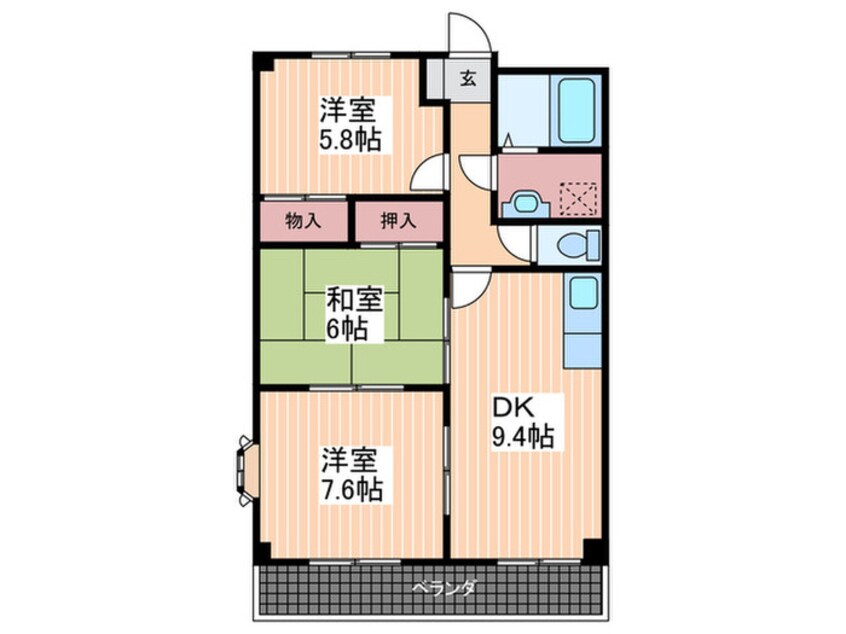 間取図 メイプルハウス