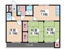 コーポいしず 3DKの間取り