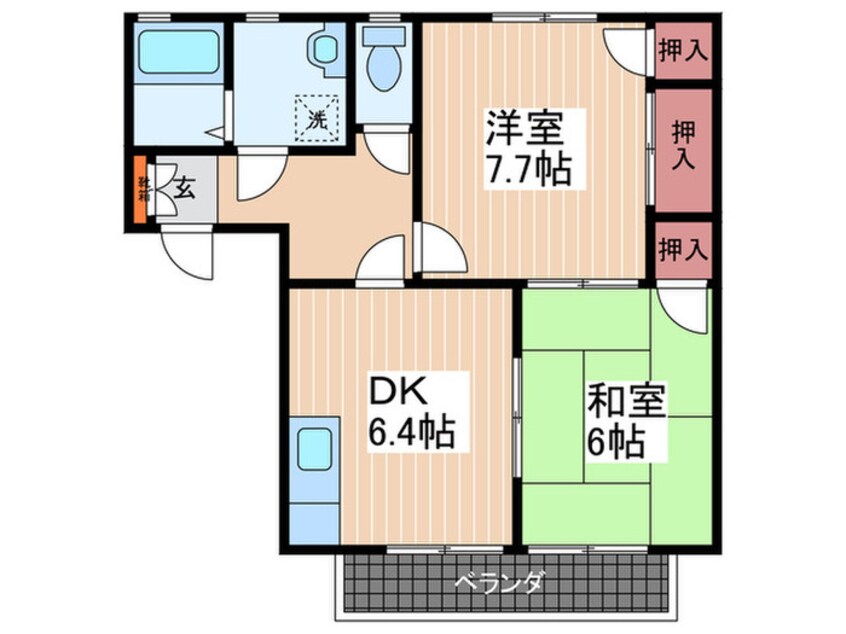 間取図 サウスコ－トＡ棟
