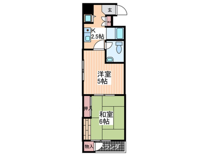 間取図 ピースアベニュー舟入