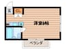 コーポ宮川 1Rの間取り