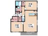 メイプルヒルズ 2LDKの間取り