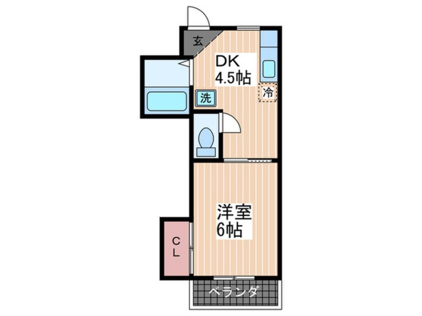間取図 コーポ西原