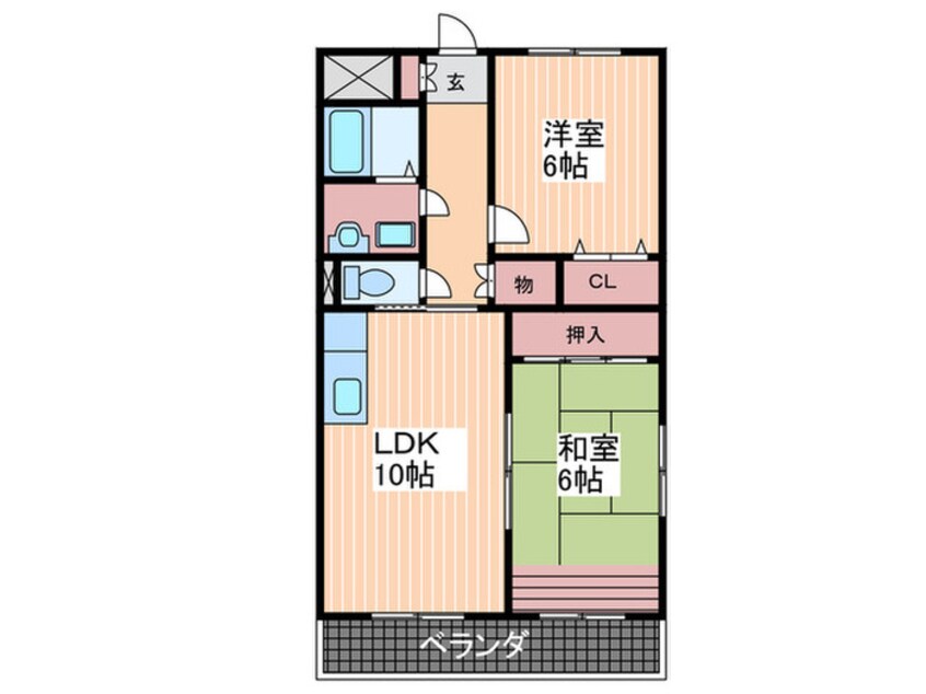 間取図 ファミリ－コ－ポ明神