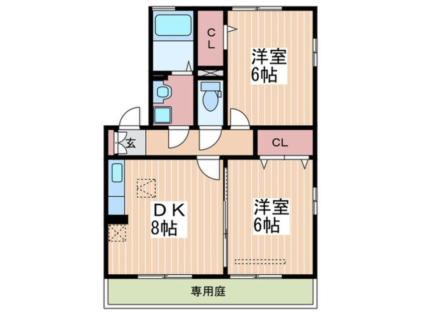 間取図 サンハイツＢ棟