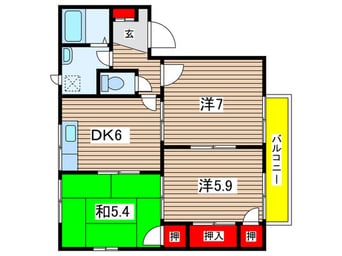 間取図 フレグランス塚本Ａ棟