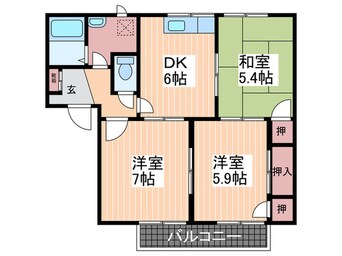 間取図 フレグランス塚本Ａ棟