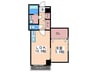 casa arow 1LDKの間取り