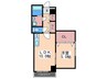 casa arow 1LDKの間取り