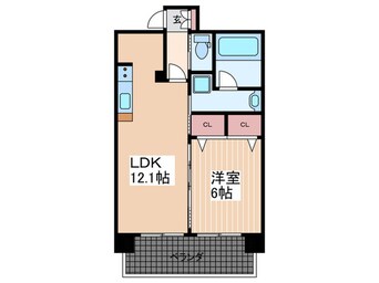 間取図 ディアメゾン新白島駅