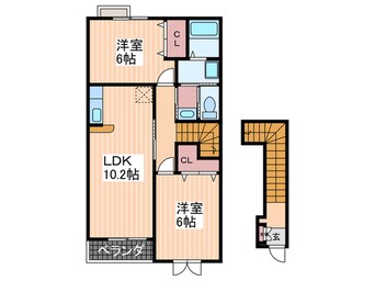 間取図 リバ－サイド北斗