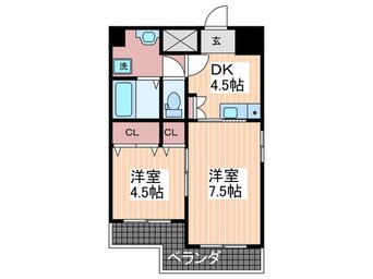 間取図 中広ミニモーク